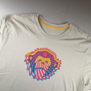 Howler Bros Graphic T-Shirt Monkey Head Mens XL Beige Short Sleeve 0096